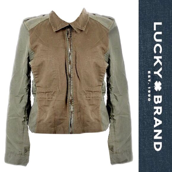 Lucky Brand Contrast Cargo Jacket - Picture 1 of 12